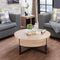 Nuria Coffee Table, Rustic Natural & Black